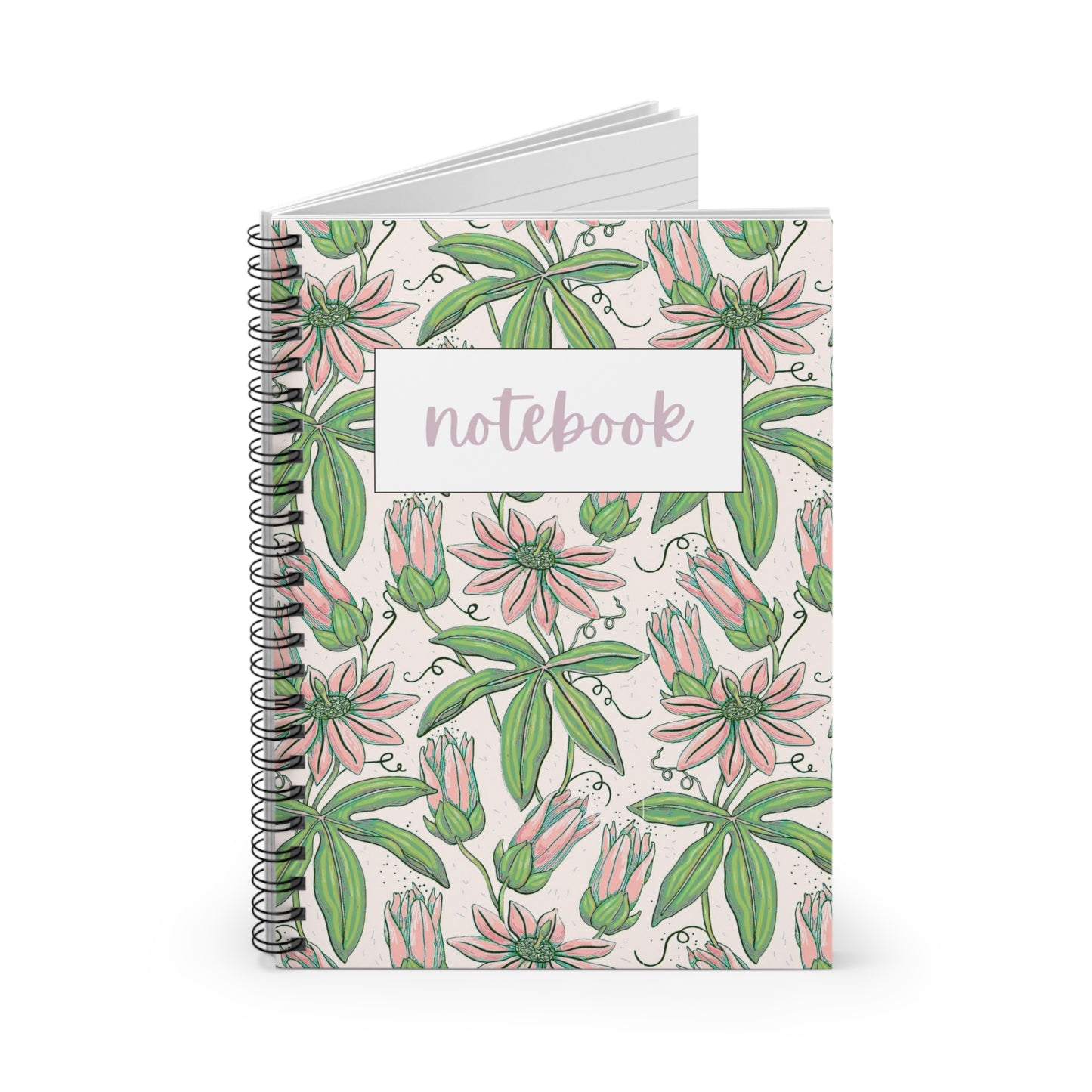 Floral Spiral Notebook, Journaling, School Supplies, Gift for Her, Floral Stationery, Nature Inspired Writing