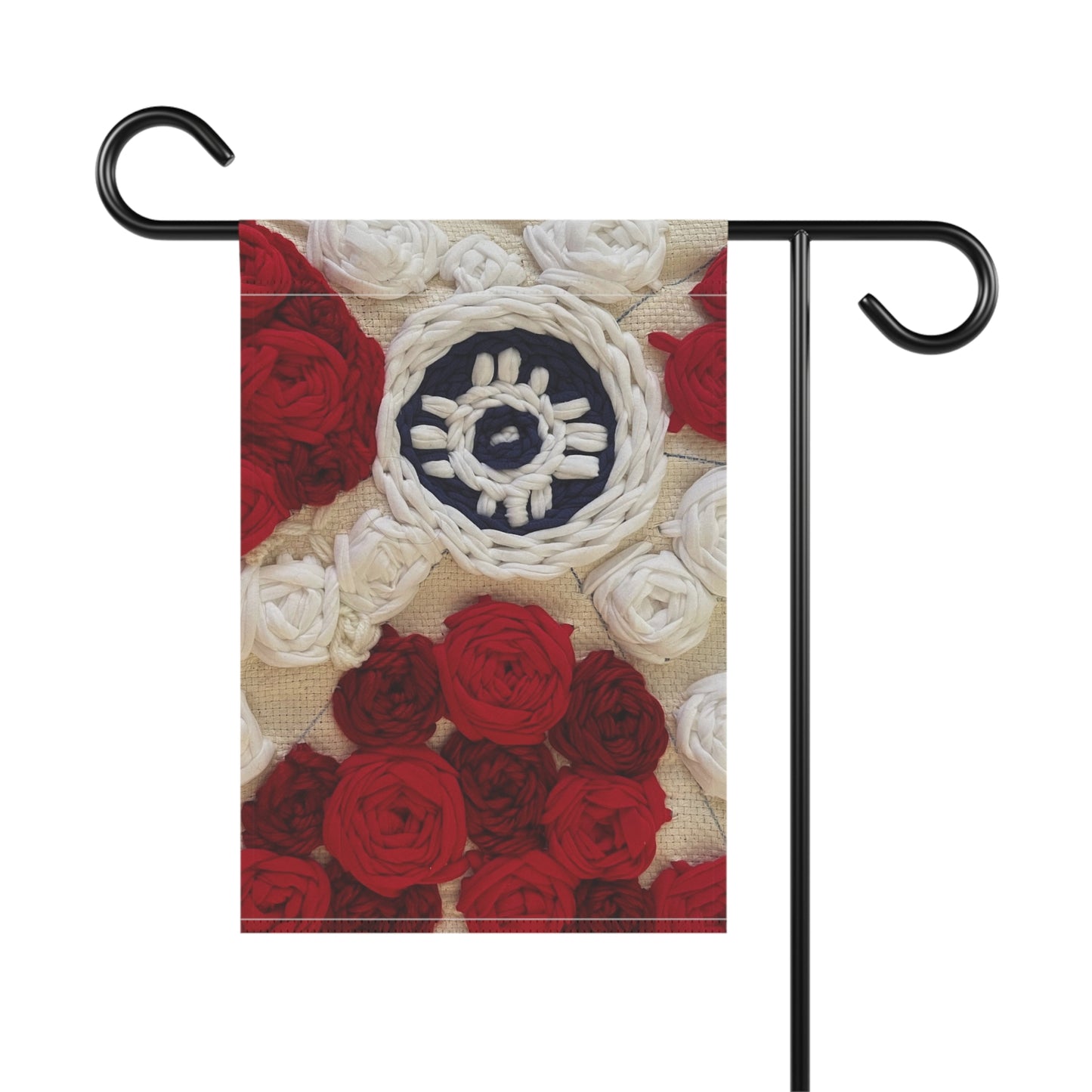 Wichita Roots Garden Banner, Outdoor Decor, Yard Flag, Home & Garden Gift, Rose Design, Spring Decoration