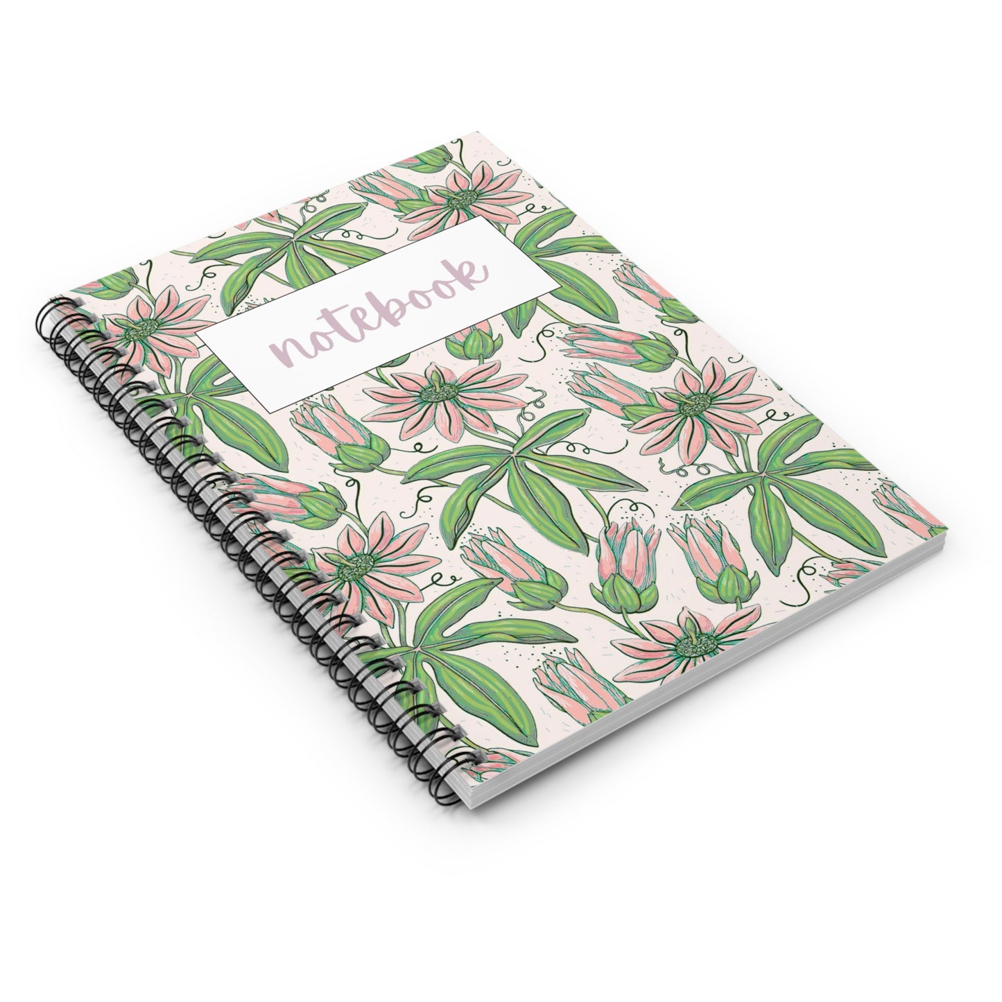 Floral Spiral Notebook, Journaling, School Supplies, Gift for Her, Floral Stationery, Nature Inspired Writing