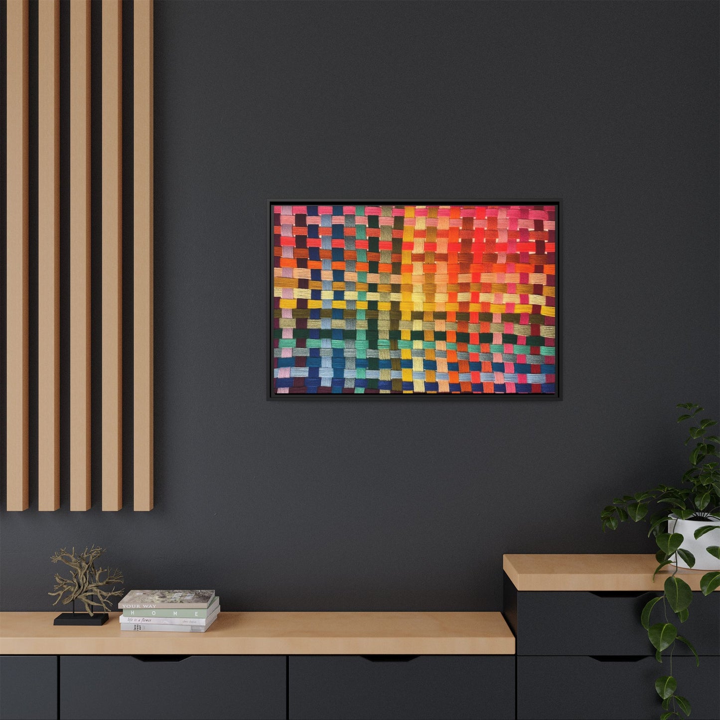 Polychrome Lion Framed Canvas Art - Vibrant Wall Decor, Modern Aesthetic, Perfect for Home or Office, Gift Idea for Art Lovers, Living Room [...]
