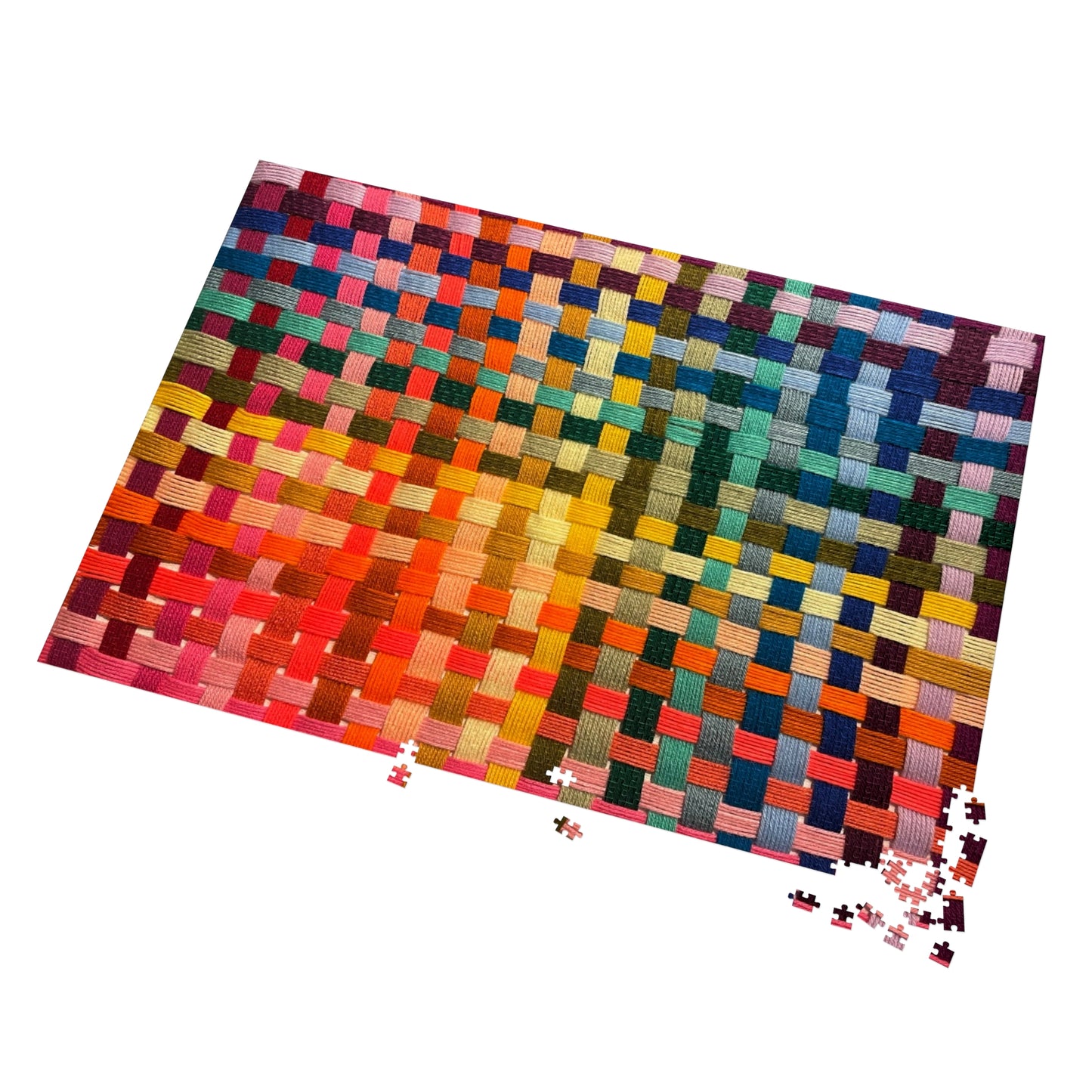 Polychrome Lion Weave Jigsaw Puzzle with Tin, Fun Family Activity, Home Decor Game, Gift Puzzle Lovers, Rainy Day, Colorful