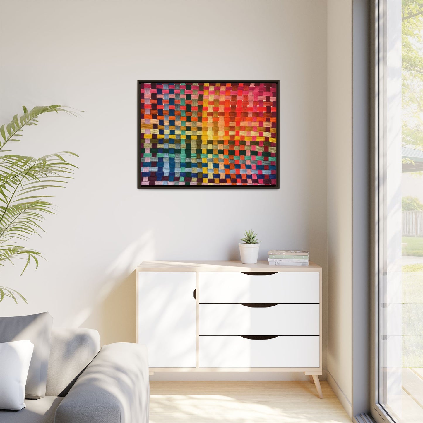 Polychrome Lion Framed Canvas Art - Vibrant Wall Decor, Modern Aesthetic, Perfect for Home or Office, Gift Idea for Art Lovers, Living Room [...]