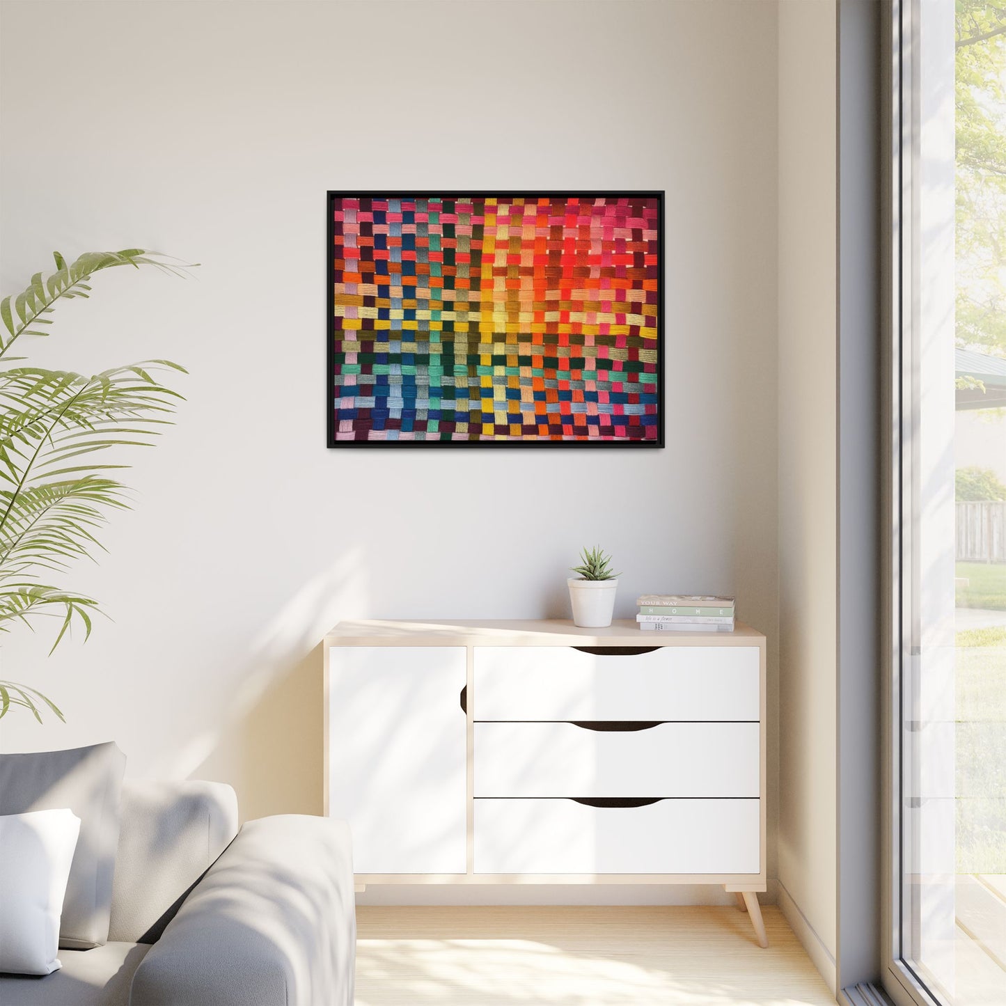 Polychrome Lion Framed Canvas Art - Vibrant Wall Decor, Modern Aesthetic, Perfect for Home or Office, Gift Idea for Art Lovers, Living Room [...]