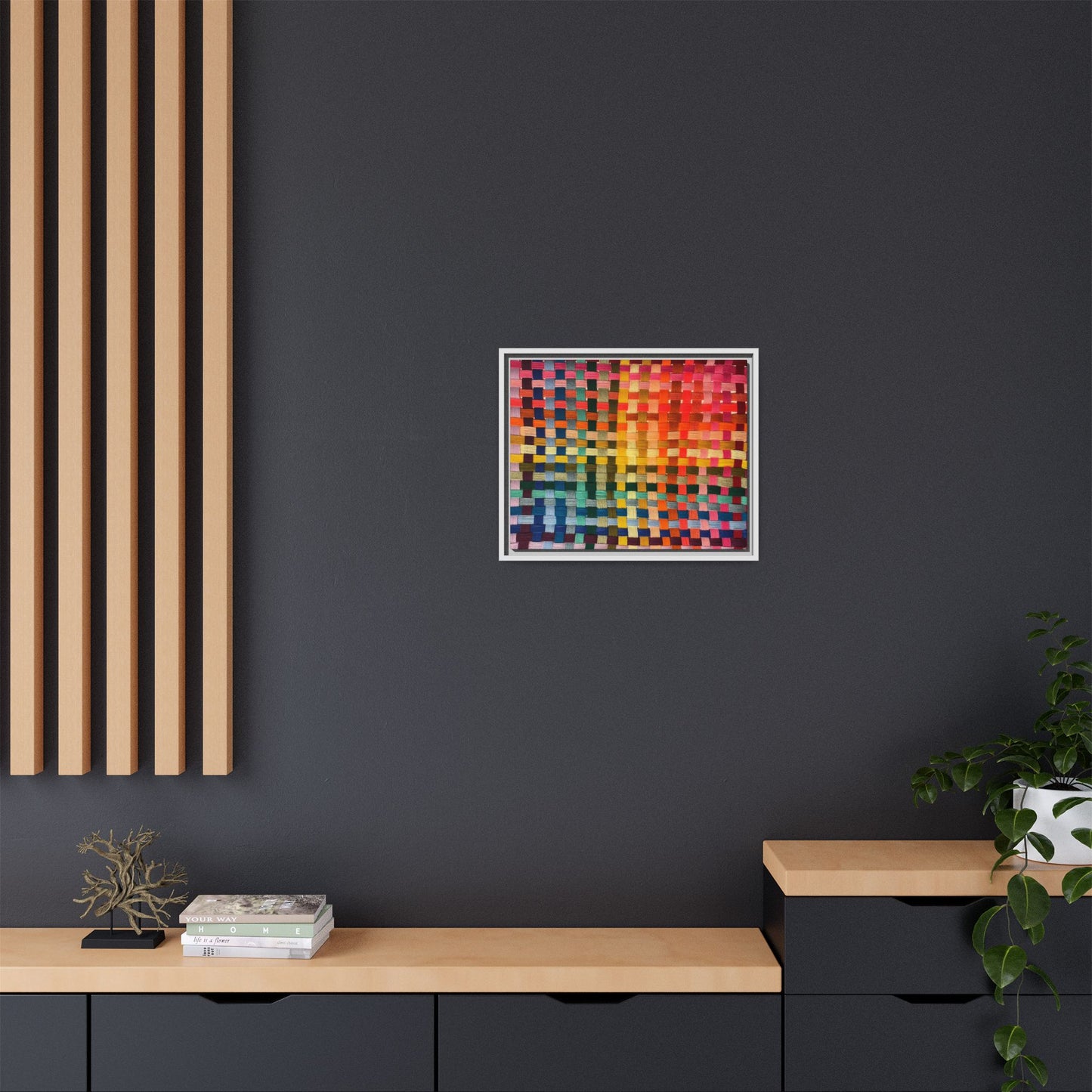 Polychrome Lion Framed Canvas Art - Vibrant Wall Decor, Modern Aesthetic, Perfect for Home or Office, Gift Idea for Art Lovers, Living Room [...]