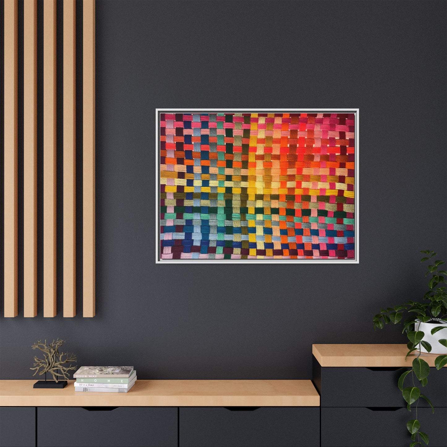 Polychrome Lion Framed Canvas Art - Vibrant Wall Decor, Modern Aesthetic, Perfect for Home or Office, Gift Idea for Art Lovers, Living Room [...]