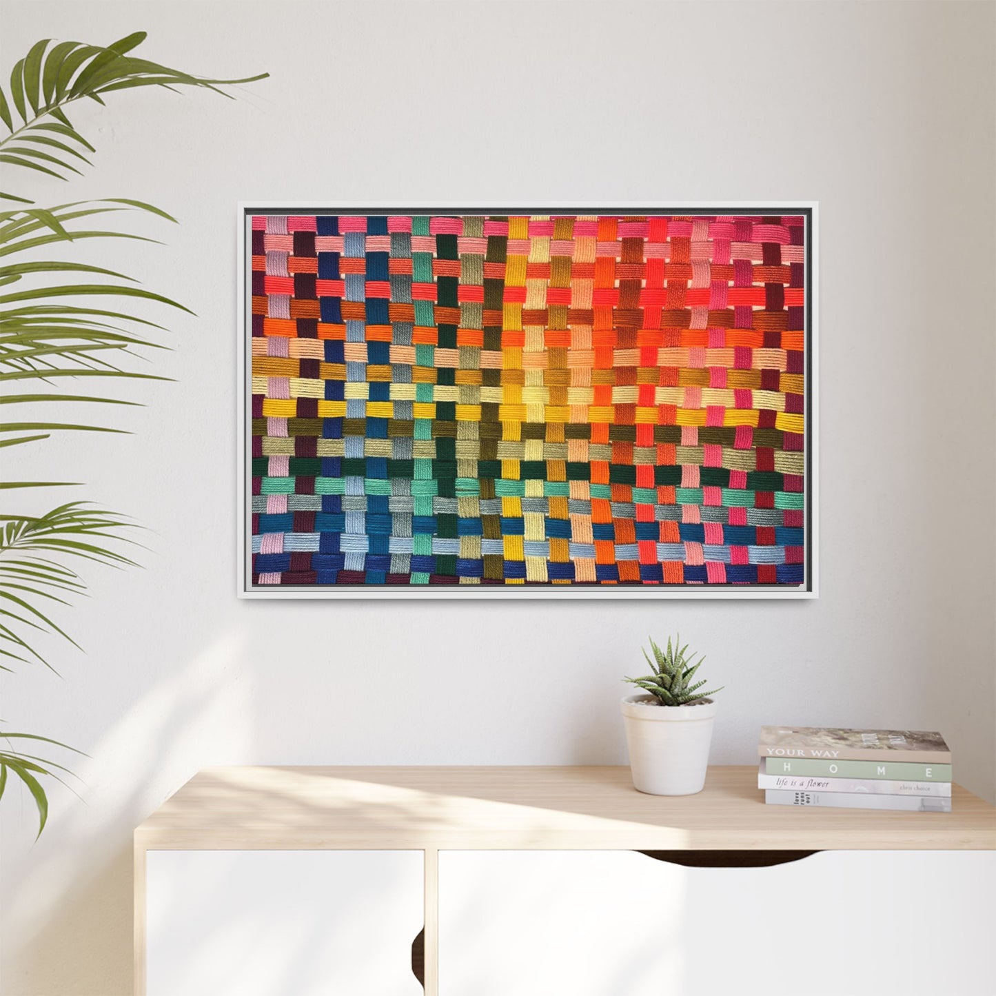 Polychrome Lion Framed Canvas Art - Vibrant Wall Decor, Modern Aesthetic, Perfect for Home or Office, Gift Idea for Art Lovers, Living Room [...]
