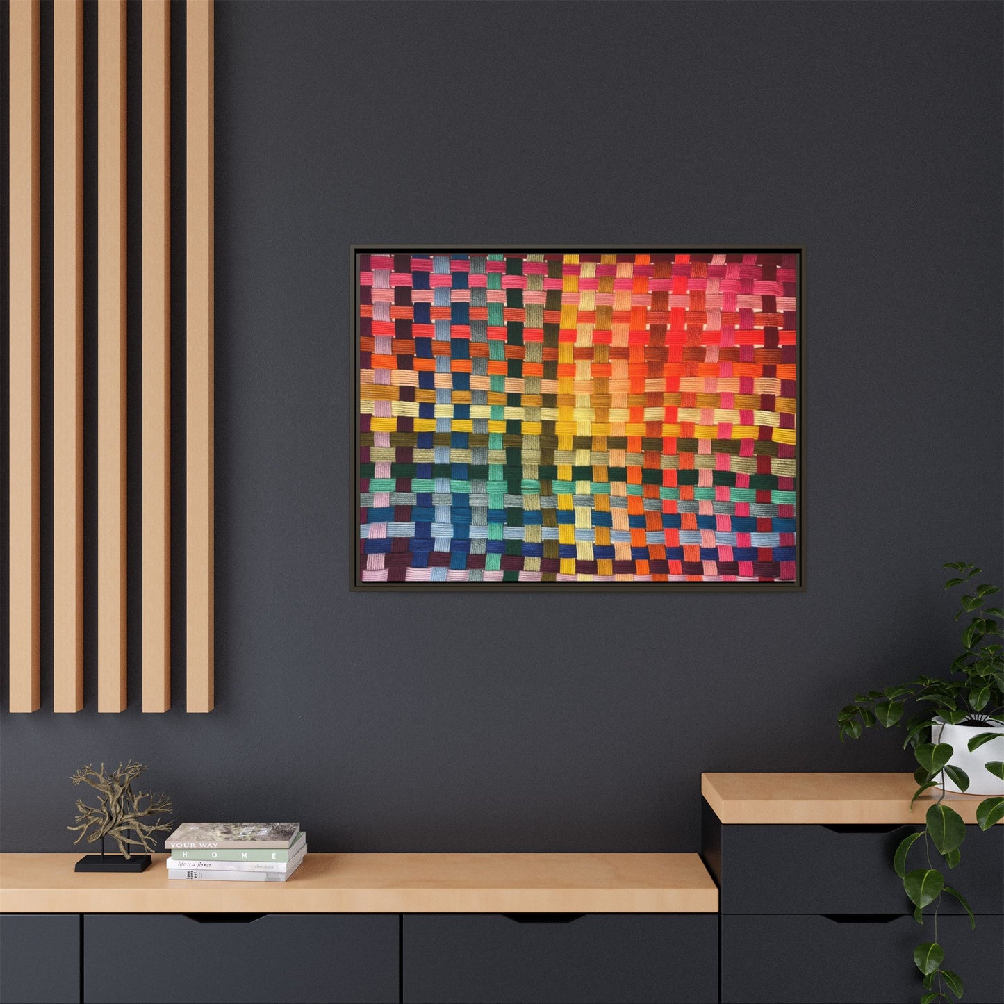 Polychrome Lion Framed Canvas Art - Vibrant Wall Decor, Modern Aesthetic, Perfect for Home or Office, Gift Idea for Art Lovers, Living Room [...]
