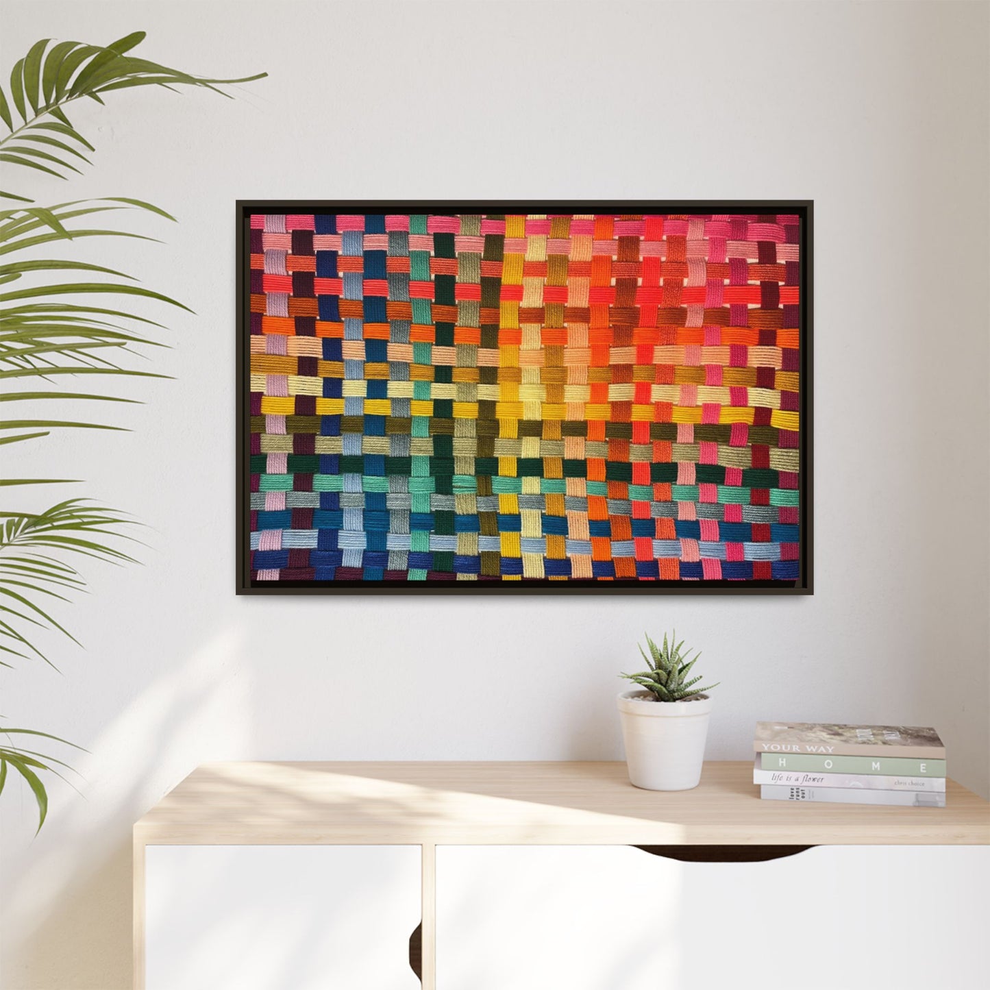 Polychrome Lion Framed Canvas Art - Vibrant Wall Decor, Modern Aesthetic, Perfect for Home or Office, Gift Idea for Art Lovers, Living Room [...]