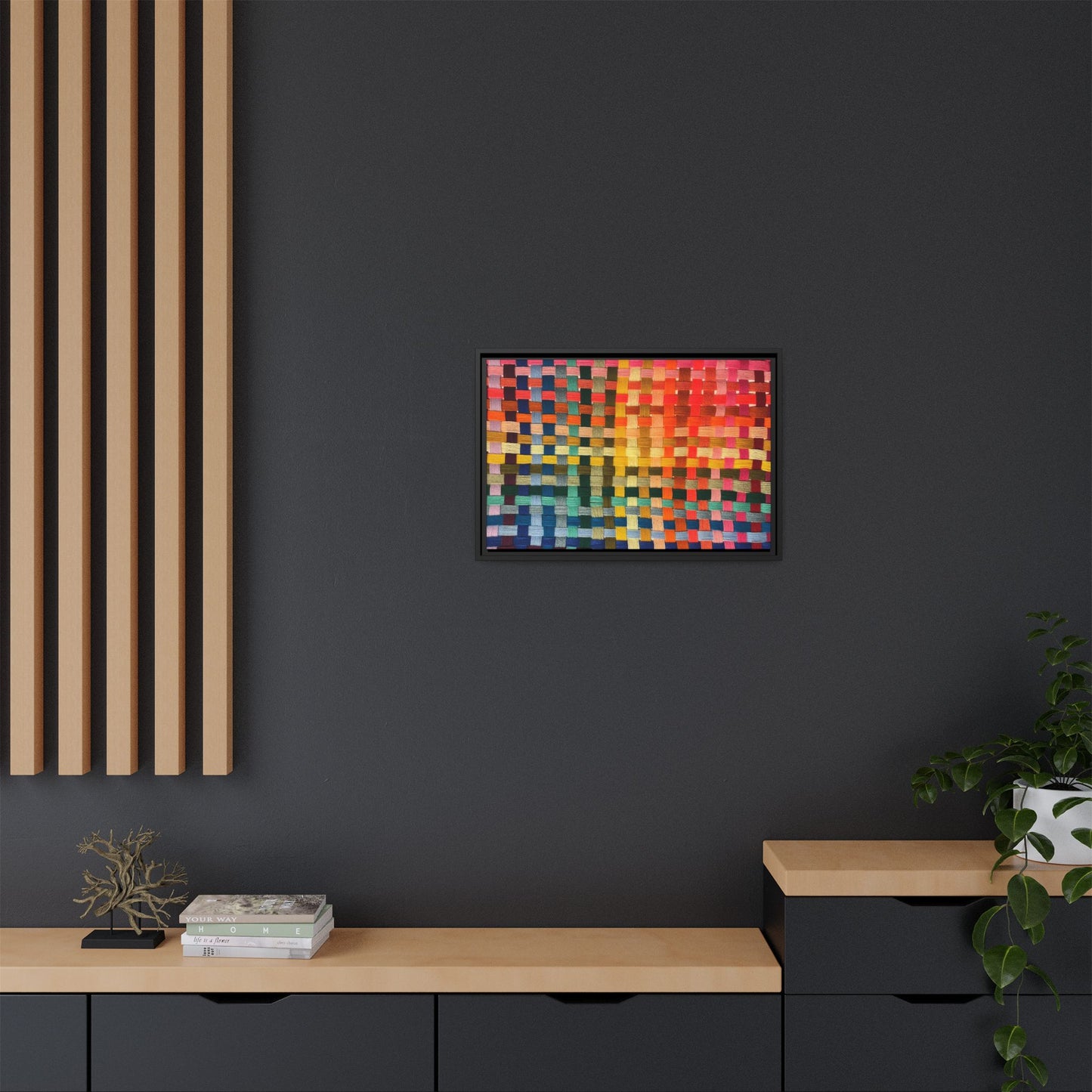 Polychrome Lion Framed Canvas Art - Vibrant Wall Decor, Modern Aesthetic, Perfect for Home or Office, Gift Idea for Art Lovers, Living Room [...]